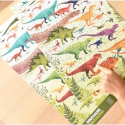Puzzle dinosaure, 280 pièces, Poppik