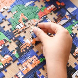 Puzzle 280 pièces, les véhicules, Poppik