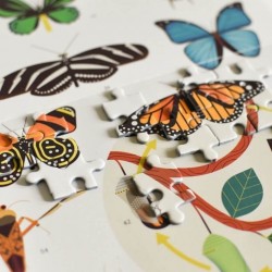 Puzzle 500 pièces, papillons et insectes, Poppik