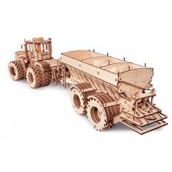 Maquette de tracteur Kirovets K7, Eco Wood art, maquette en bois