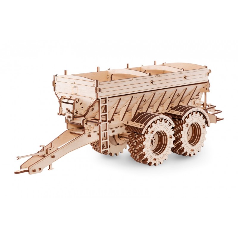 maquette de remorque Agricole pour Kirovetz K7, Eco wood art, maquette en bois
