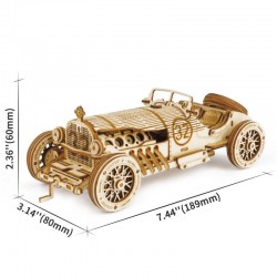 Maquette de voitures de courses anciennes, robotime