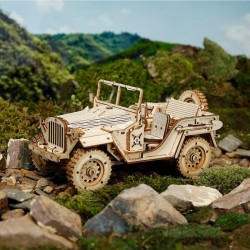 Maquette de Jeep Type Willys, robotime, assemblage sans colle