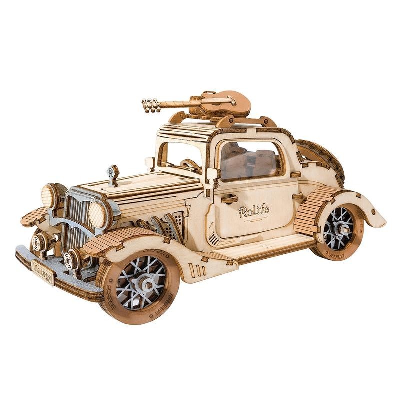 puzzle 3D voiture ancienne, robotime