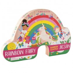Puzzle enfant 80 pièces, arc en ciel enchanté, floss n rock