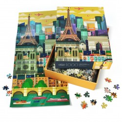 Puzzle 1000 pièces, Paris, Puzzles GenuineFred, 728987037986