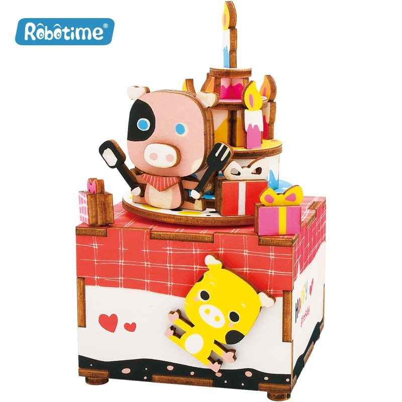 Robotime BOÎTE A MUSIQUE LES P'TI COEURS Boîtes, Coffrets, tirelires