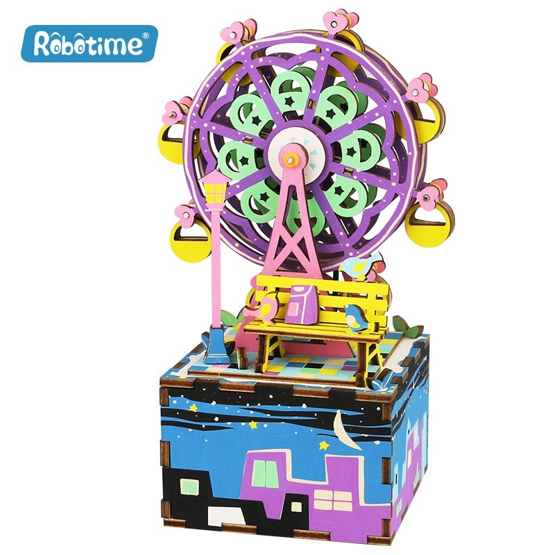 Robotime BOÎTE A MUSIQUE LA GRANDE ROUE Boîtes, Coffrets, tirelires
