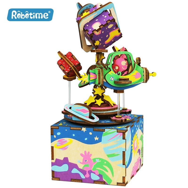 Robotime BOÎTE A MUSIQUE L'UNIVERS Boîtes, Coffrets, tirelires