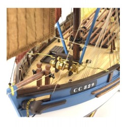 Thonier Marie Jeanne 1/50. Maquette Bateau de Pêche en Bois, artesania latina 8437021128154