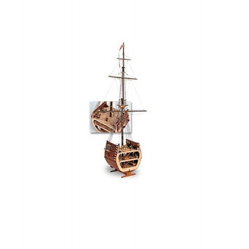 Section du navire San Francisco, maquette bateau en bois, Artesania Latina, 8421426204032