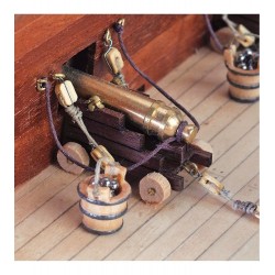 Section du navire San Francisco, maquette bateau en bois, Artesania Latina, 8421426204032