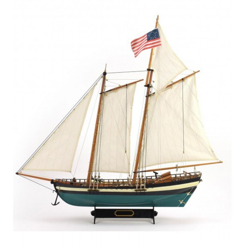 Goélette Virginia Américaine 1/41. Maquette Bateau en Bois, 8437021128147
