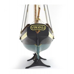 Goélette Virginia Américaine 1/41. Maquette Bateau en Bois, 8437021128147