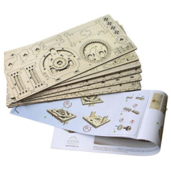 UGEARS Puzzle 3d mécanique de coffre fort Puzzles 3d en bois