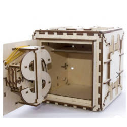 UGEARS Puzzle 3d mécanique de coffre fort Puzzles 3d en bois