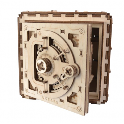 UGEARS Puzzle 3d mécanique de coffre fort Puzzles 3d en bois
