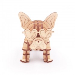 Maquette Animaux en bois, French Bulldog Cool