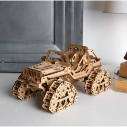 Maquette 4x4 à chenille, Puzzle 3 d sans collage, Ugears, 4820184121768