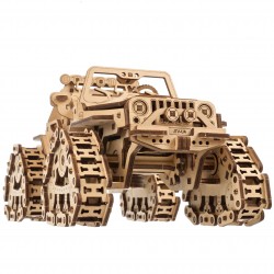 Maquette 4x4 à chenille, Puzzle 3 d sans collage, Ugears, 4820184121768
