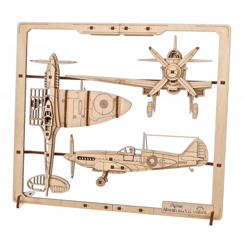 Spitfire semi maquette en bois, Ugears, 4820184121683