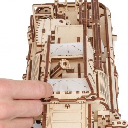 MAQUETTE DE MOISSONEUSE FAITE EN BOIS A ASSEMBLER SANS COLLAGE, MAQUETTE MECANIQUE