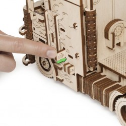 Maquette de Truck COE, Maquette en bois mécanique représentant un camion, eco wood art, 4815123003236