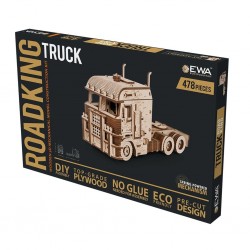 Maquette de Truck COE, Maquette en bois mécanique représentant un camion, eco wood art, 4815123003236