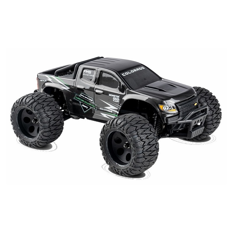 voiture radiocommandée 1/24 Chevrolet Colorado FMT24 Monster truck RTR, noir, FMS