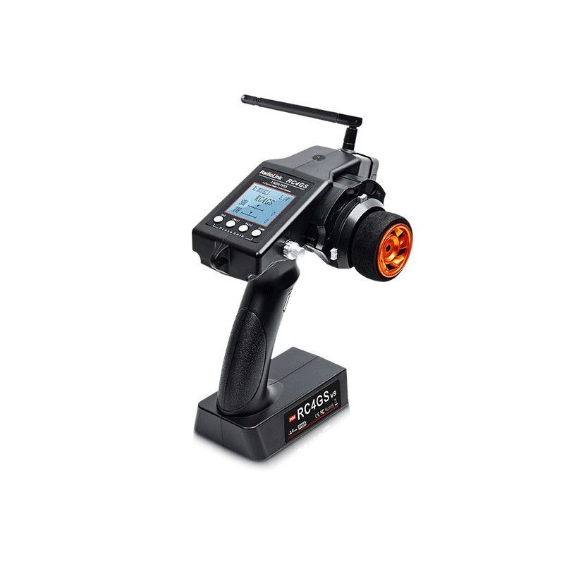 Radiocommande 5 voies à volant pour voiture et bateaux, Radiolink RADRC4GS