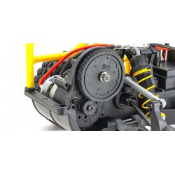 Kyosho SandMaster 2.0 1:10, blanc et bleu,  buggy 4x2 idéal pour débuter, 4548565461066