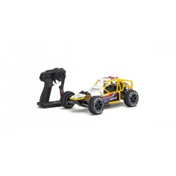 Kyosho SandMaster 2.0 1:10, blanc et bleu,  buggy 4x2 idéal pour débuter, 4548565461066