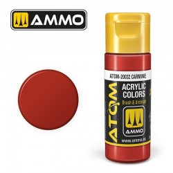 Peinture acrylique ATOM Carmine 20032, Rouge Carmine, 8432074200321