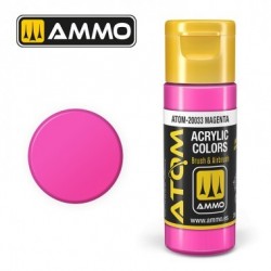 Peinture acrylique ATOM Magenta 20033, Rouge Magenta, 8432074200338