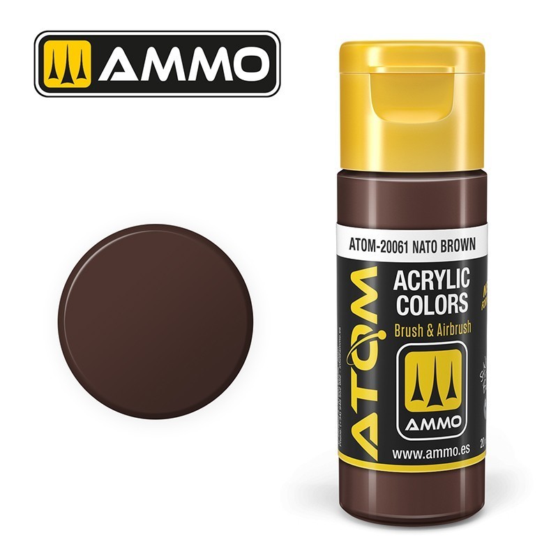 Peinture acrylique ATOM Nato Brown 20061, Marron nato