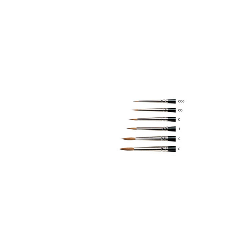 Pinceau synthétique rond, martre, taille 2