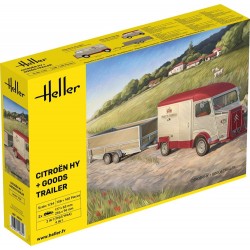 Maquette Heller du Citroëne type H + Remorque pour marchandise, 3279510503319