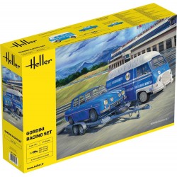 Combo Estafette + Gordini + remorque, maquette Heller 50328, 3279510503289