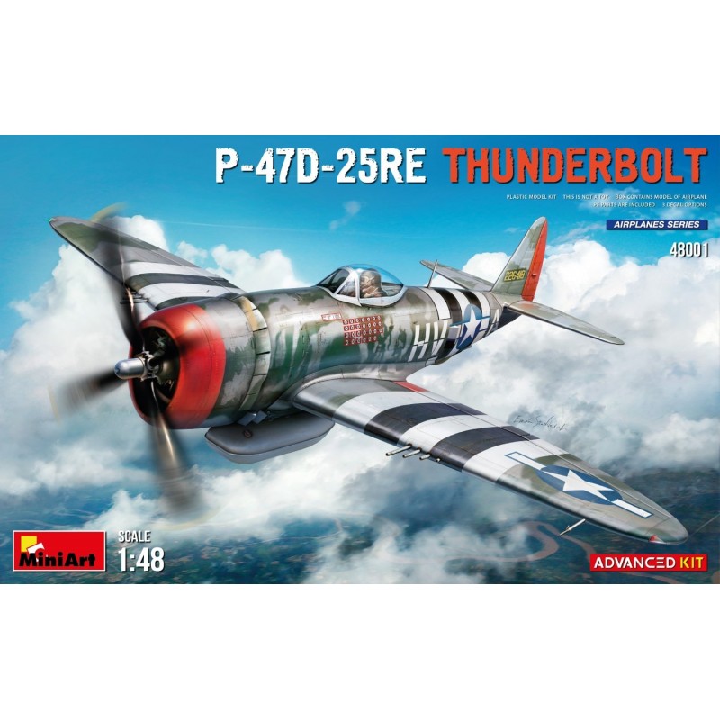 P47D Thunderbolt, maquette d'avion au 1/48, maquette MiniArt  advanced kit, 5905937497259
