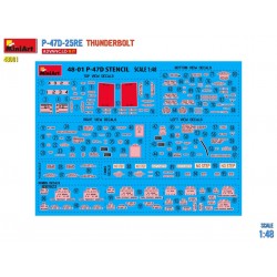 P47D Thunderbolt, maquette d'avion au 1/48, maquette MiniArt  advanced kit, 5905937497259