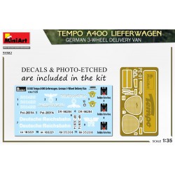 Tempo A400 Lieferwagen, maquette MiniArt au 1/35, 4820183314383