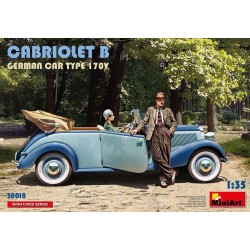 Maquette de Mercedes type 170 , cabriolet, échelle 1/35, MiniArt, 4820183312822