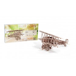 WOOD TRICK Wood Trick, le biplan, puzzle 3d mécanique en bois Puzzles 3d en bois