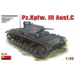 Pz.Kpfw.III Ausf.С, maquette de Tank allemand 2eme GM, échelle 1/35, miniart , 4820183310026