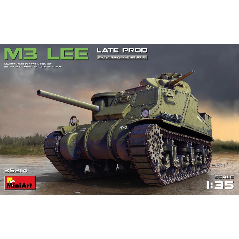 Maquette M3 Lee, late prod, maquette de tank échelle 1/35, MiniArt , 4820183312273