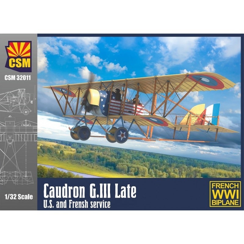 Maquette 1/32 du Caudron GIII Late, biplan français WWI, Copper StateModels, 4751032601258