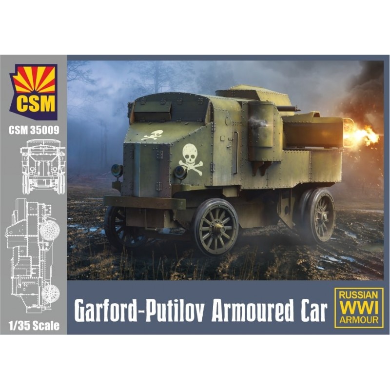 Maquette 1/35 Véhicule Blindé WWI, Garford Putilov, Copper State Models, 4751032601227