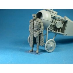 Figurine WWI Aviateur français, Commandant Antonin Brocard, figurine 1/32 de copper state models