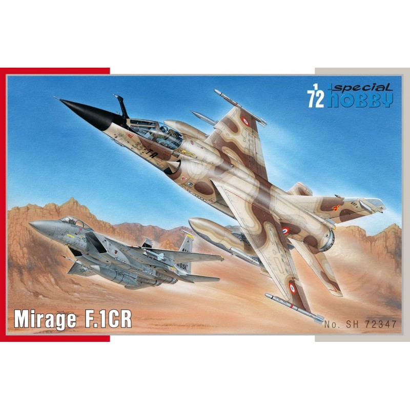 Maquette avion 1/72 Mirage F1CR, maquettes special hobby, 8594071085827