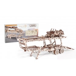WOOD TRICK Wood Trick, truck Big Rig + porte voiture, puzzle 3d en bois Puzzles 3d en bois